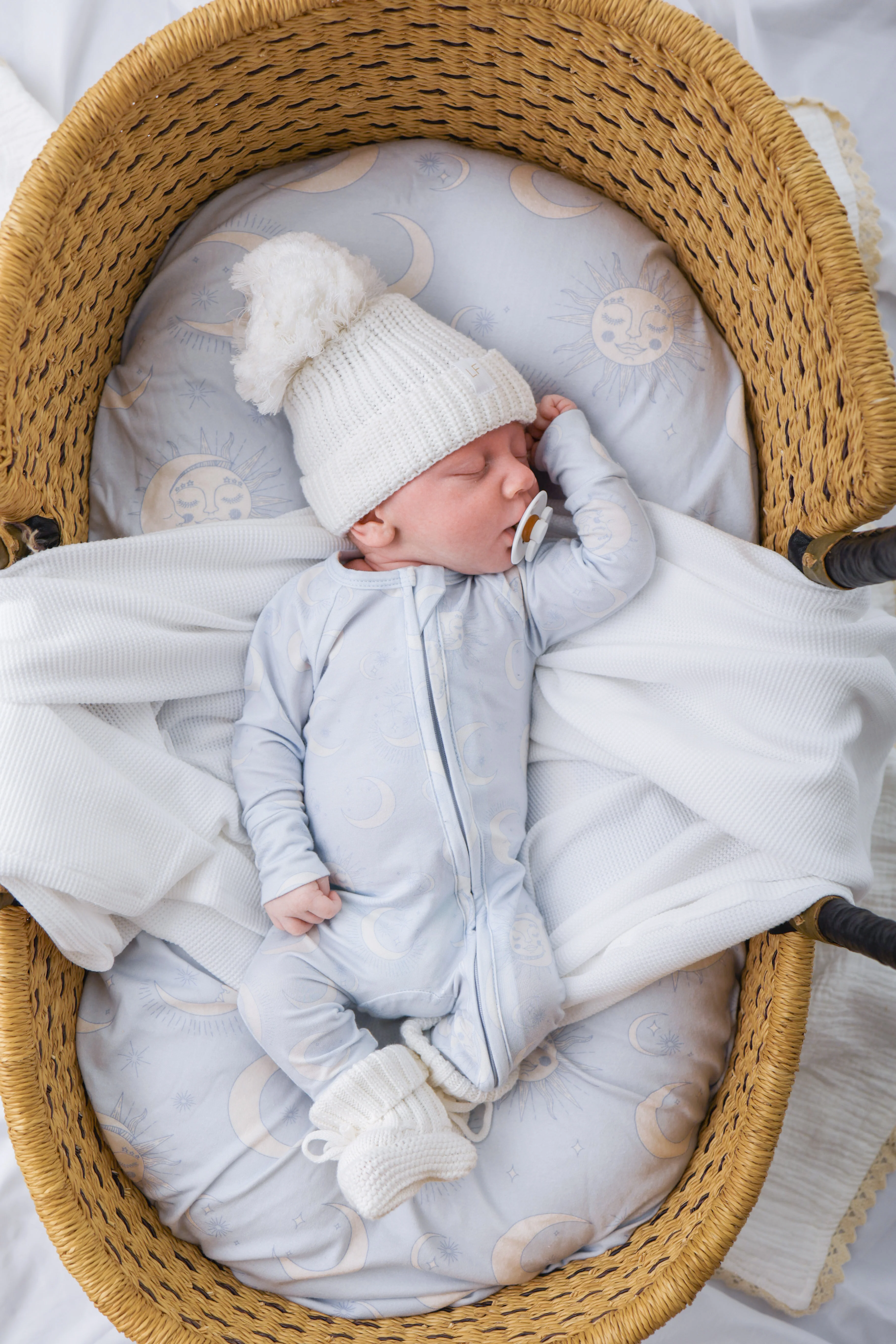 Bassinet Sheet | Celestial Blue - Image 3