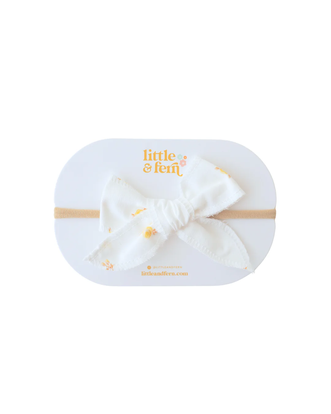 Bow Headband | Yellow Tiny Floral - Image 5