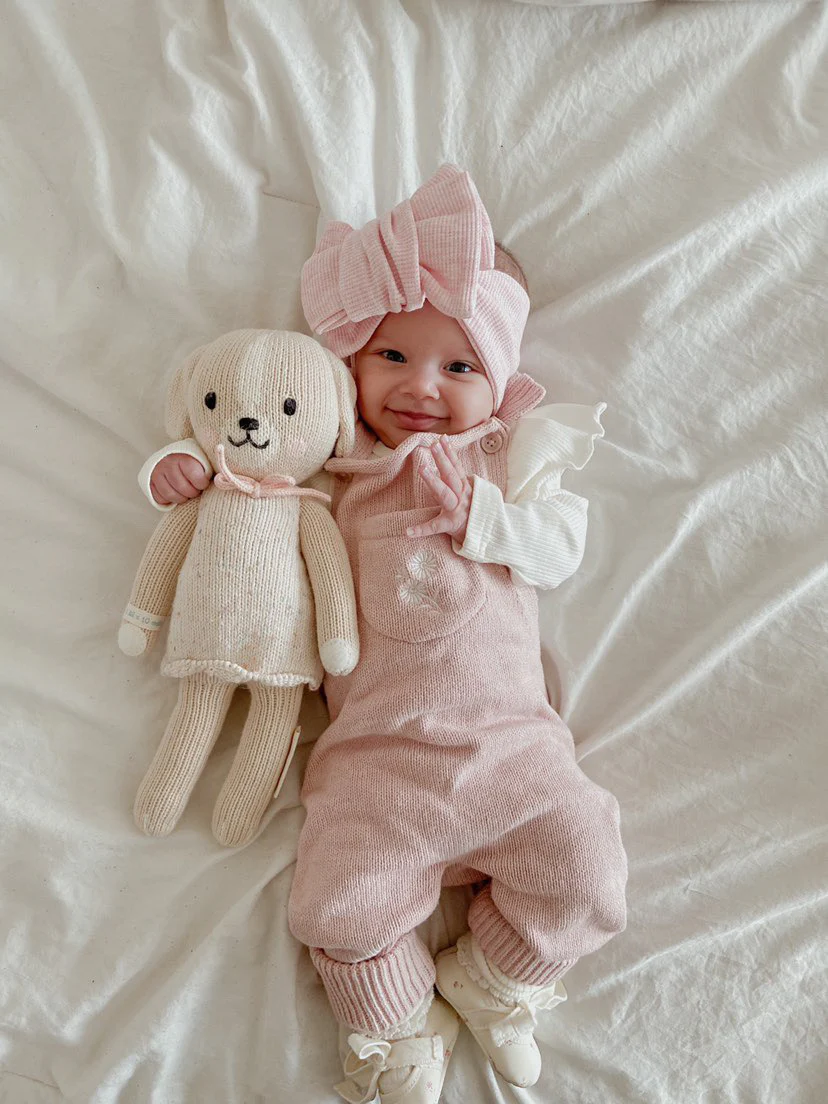 Oversized Topknot | Baby Pink Marle Waffle *AUGUST PRE-ORDER* - Image 5