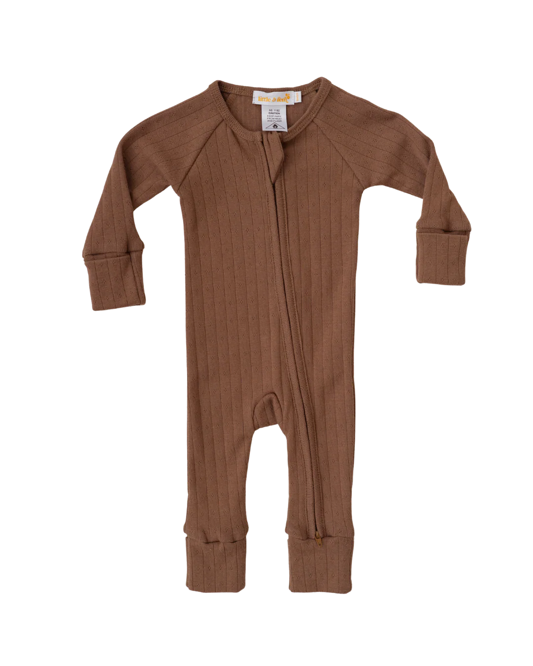 Essential Zip Romper | Chocolate - Image 3