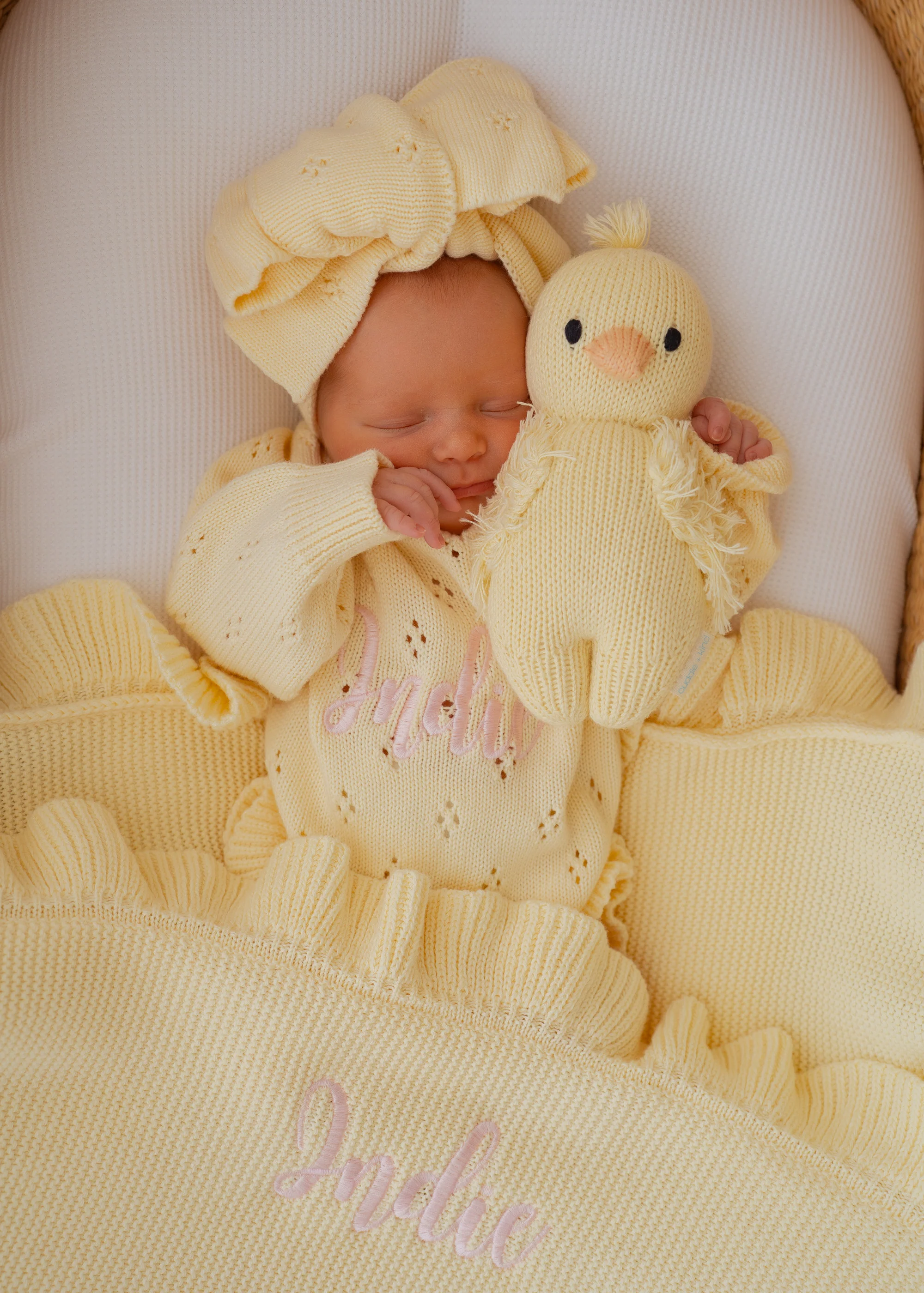 Frill Knit Blanket | Lemon *JULY PRE-ORDER* - Image 6