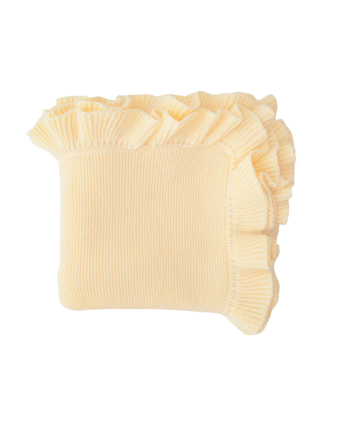Frill Knit Blanket | Lemon *JULY PRE-ORDER* - Image 7