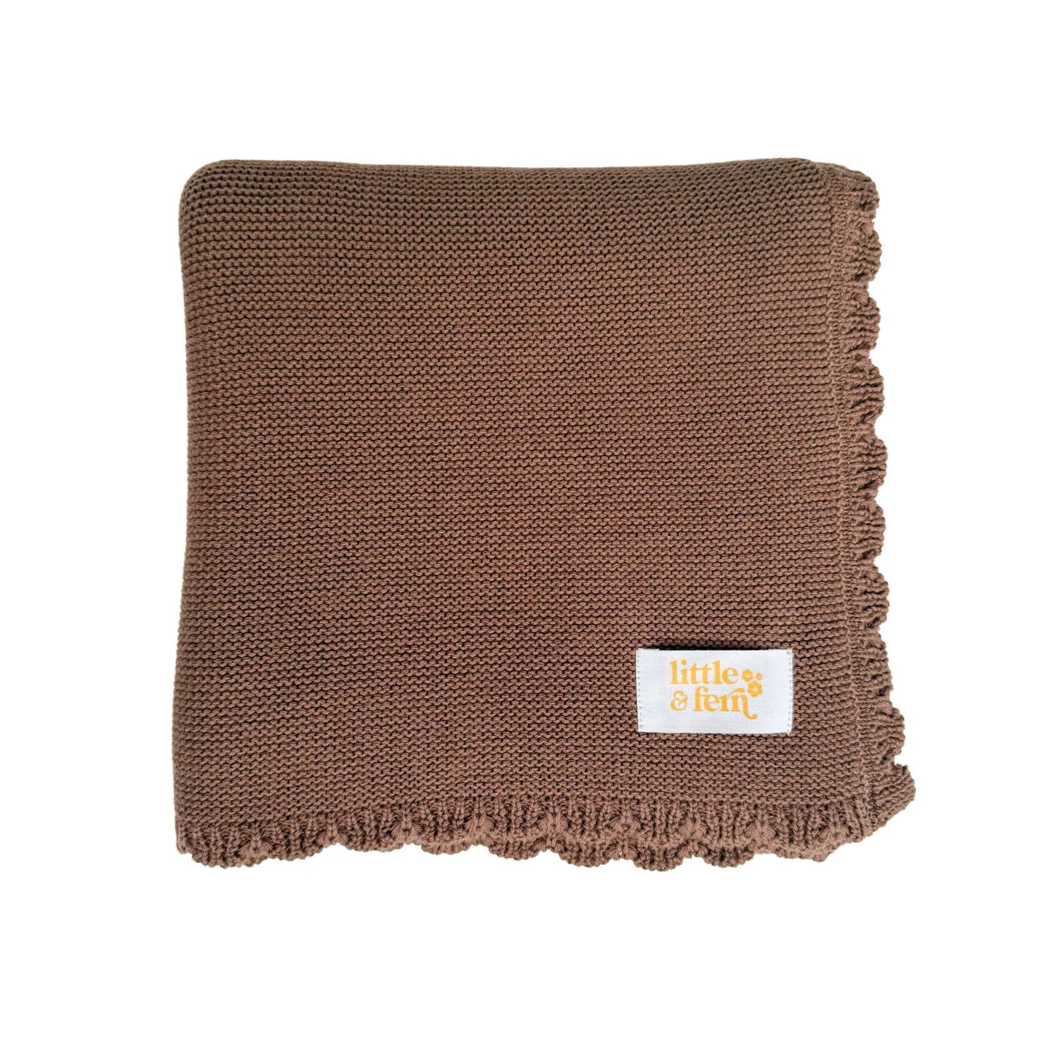 Heirloom Knit Blanket | Chocolate - Image 4