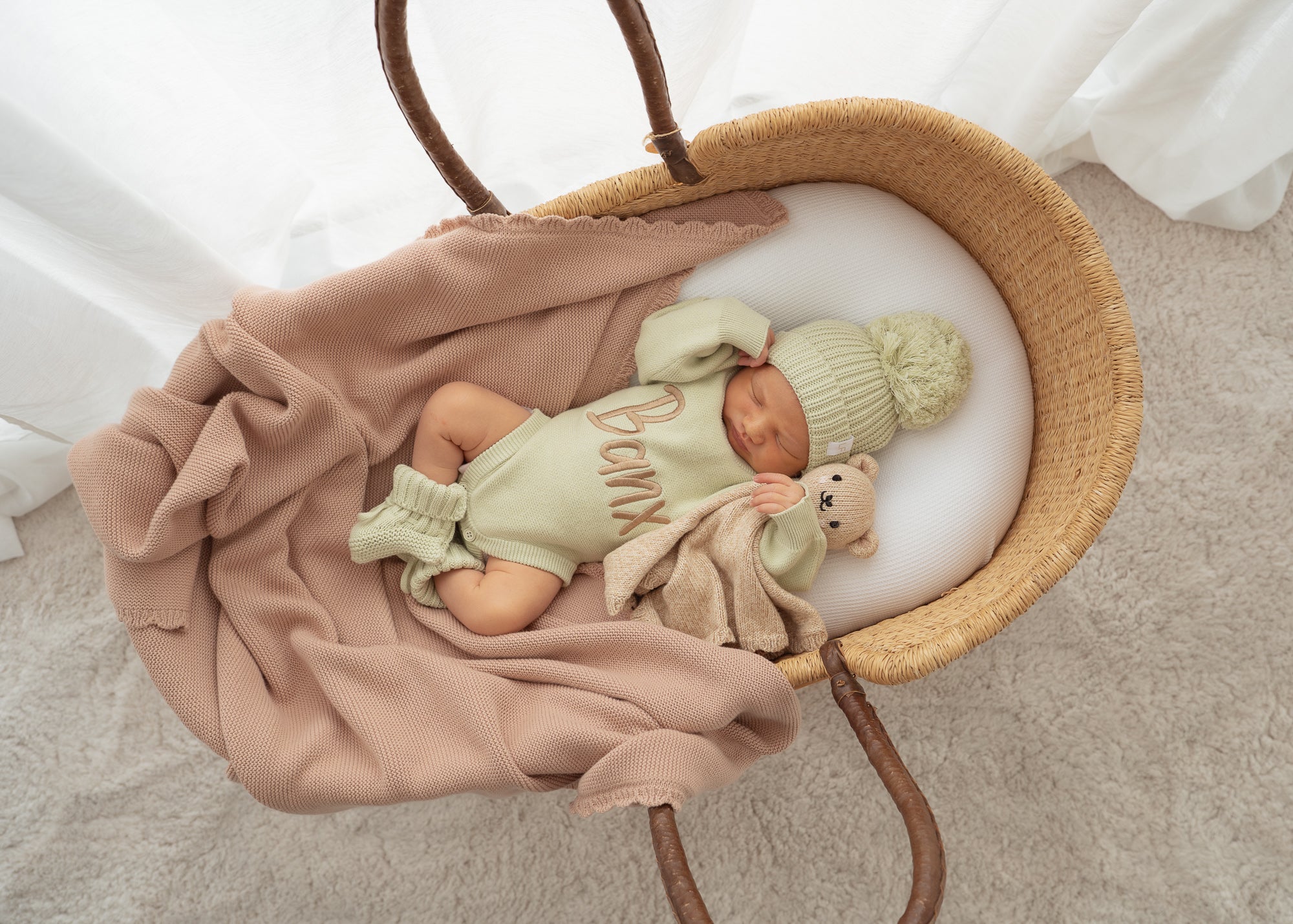 Knit Romper | Matcha - Image 10