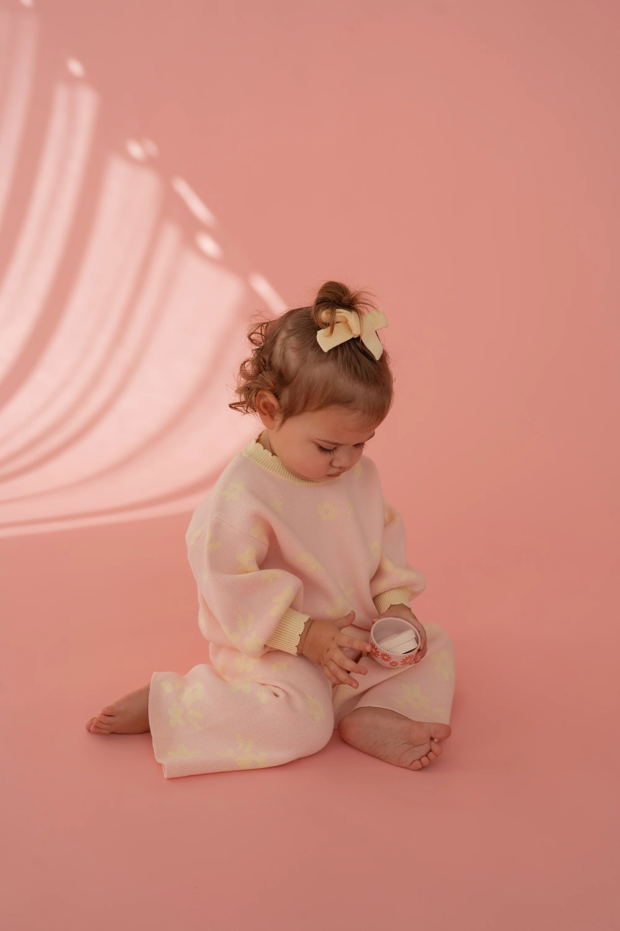 Knit Set | Daisy Floral Lemon - Image 4