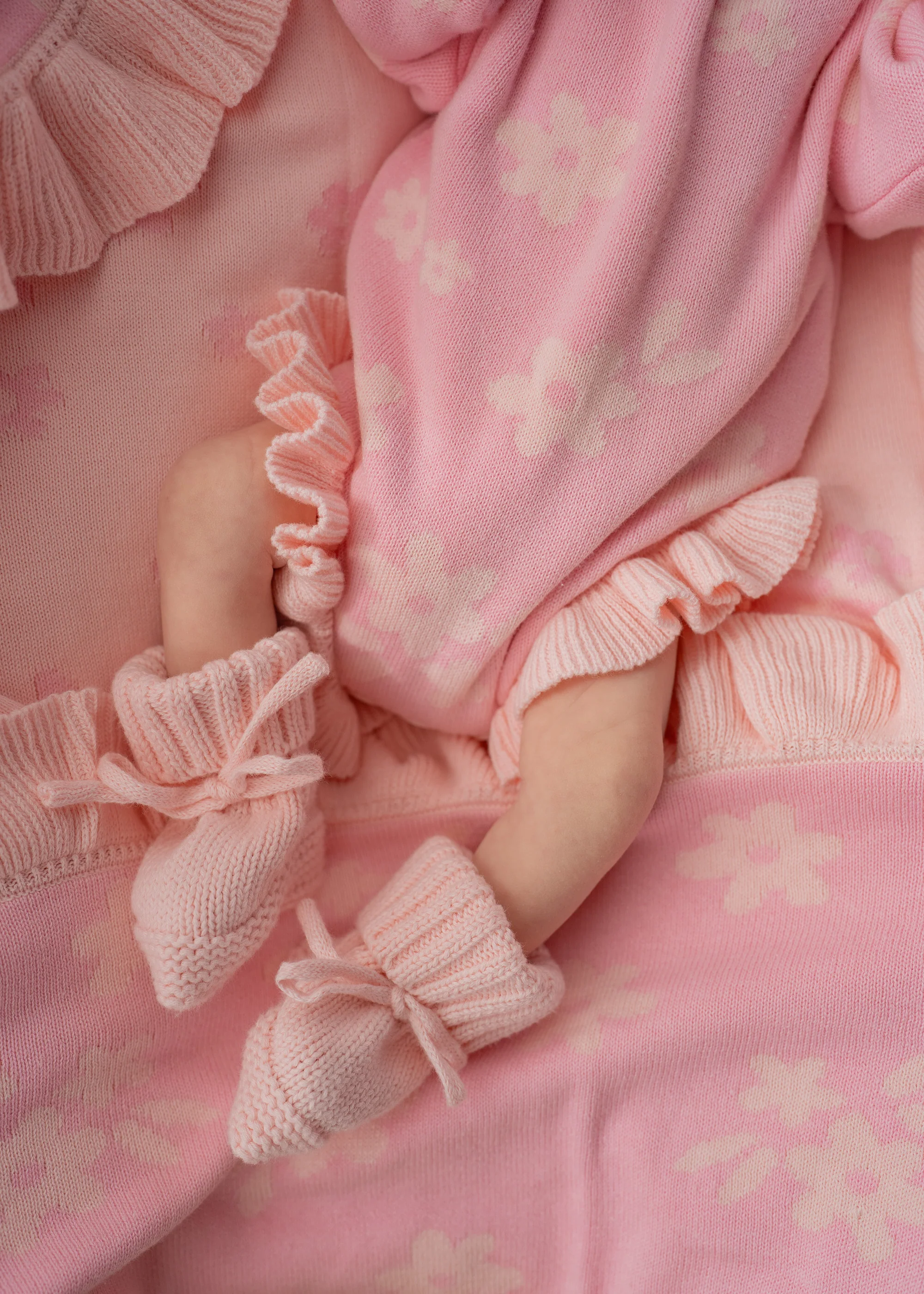 Knitted Booties | Baby Pink *JULY PRE-ORDER* - Image 3