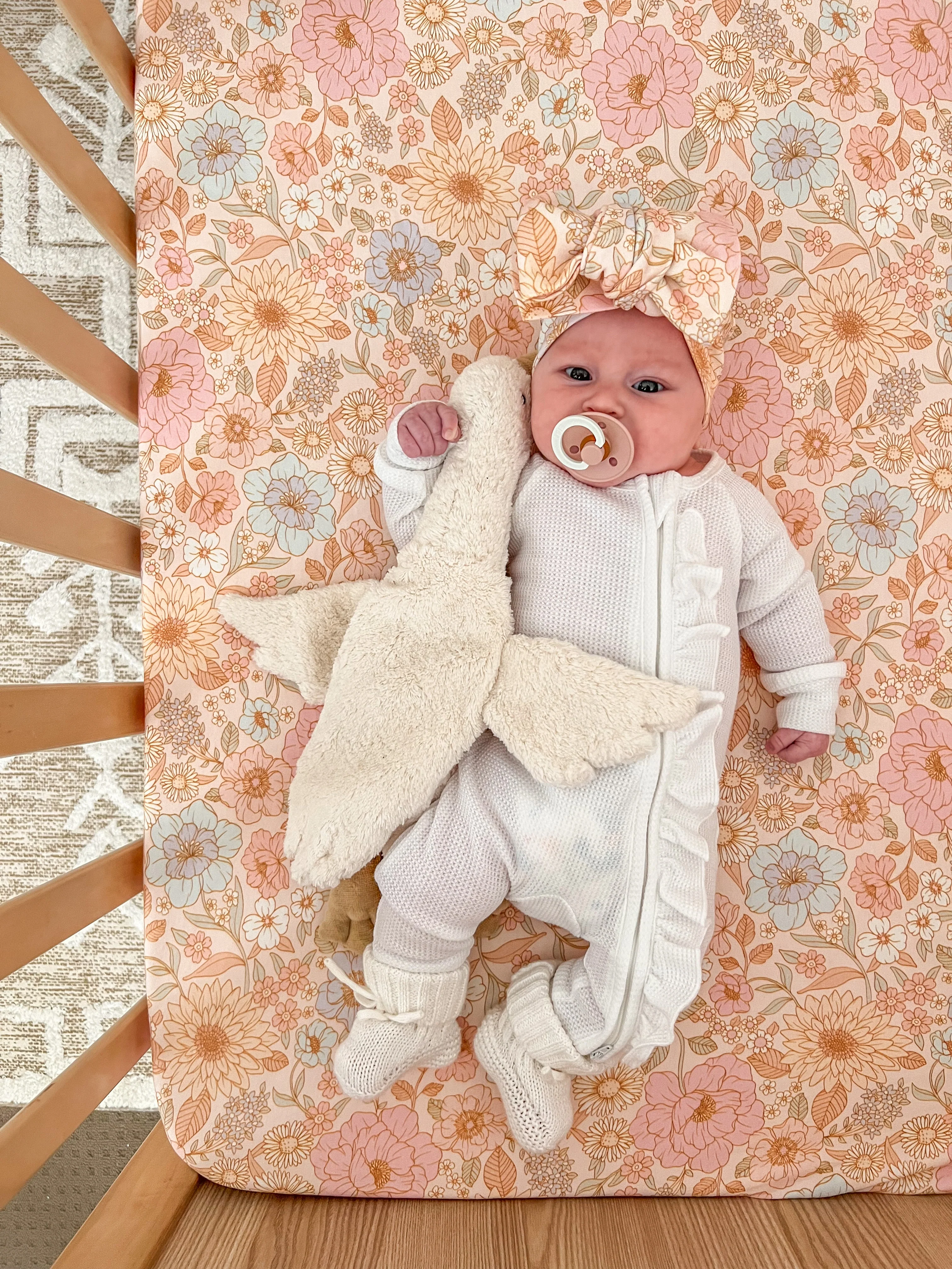 Cot Sheet | Pastel Bloom - Image 3