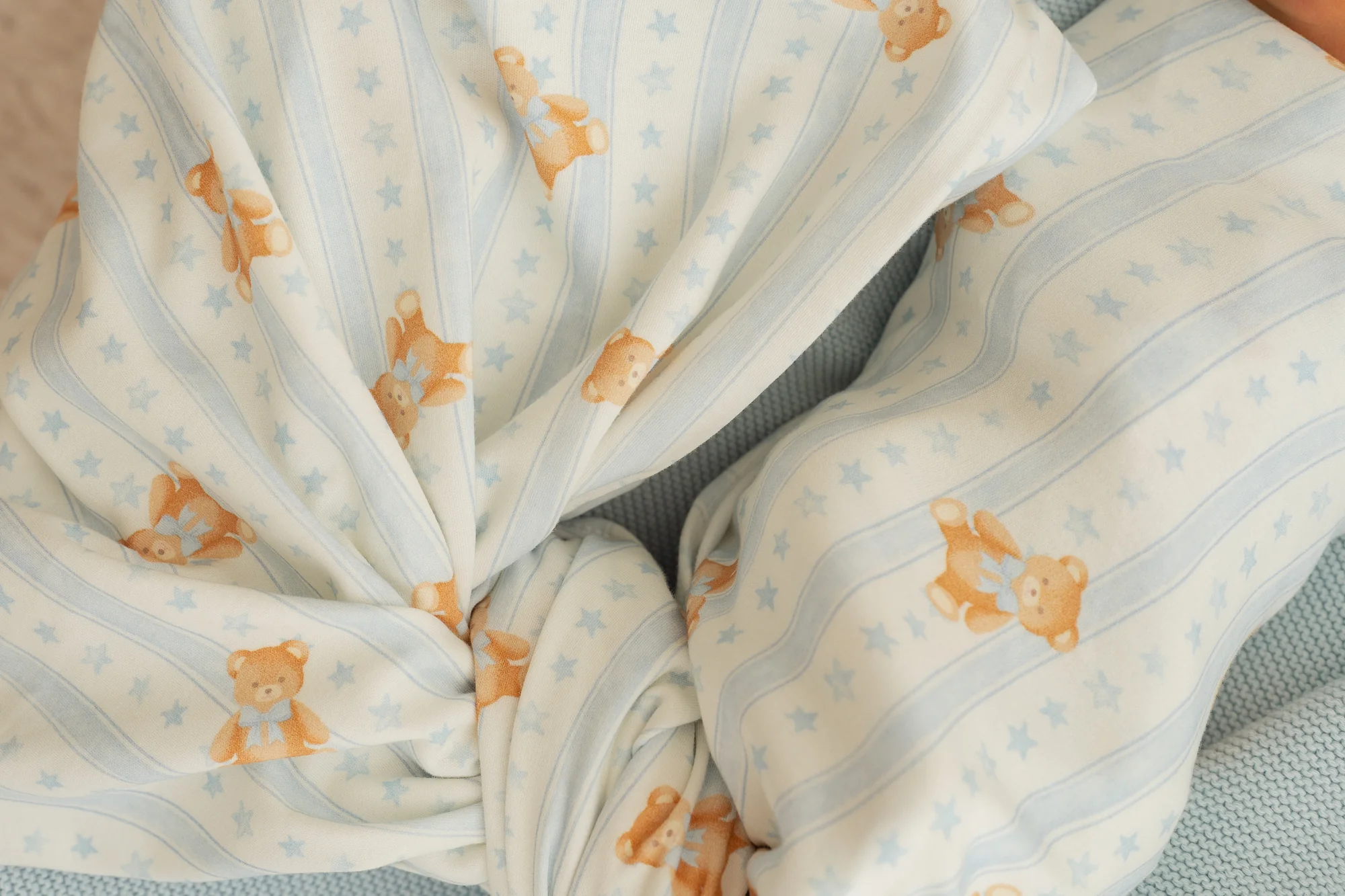 Swaddle Set | Blue Teddies - Image 5