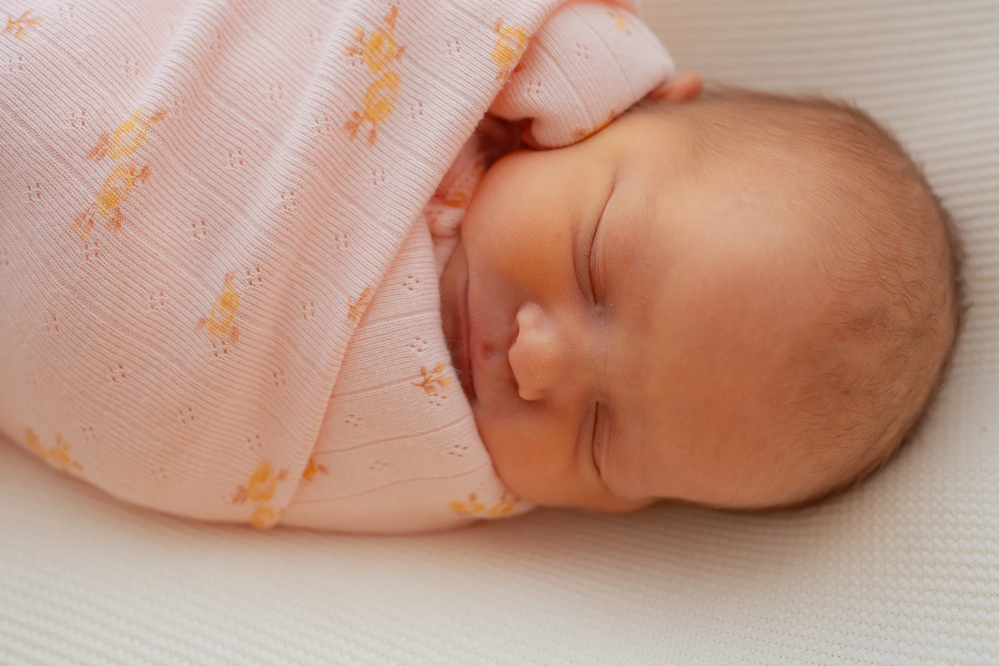 Essential Swaddle Set | Tiny Yellow Floral Pointelle - Image 6