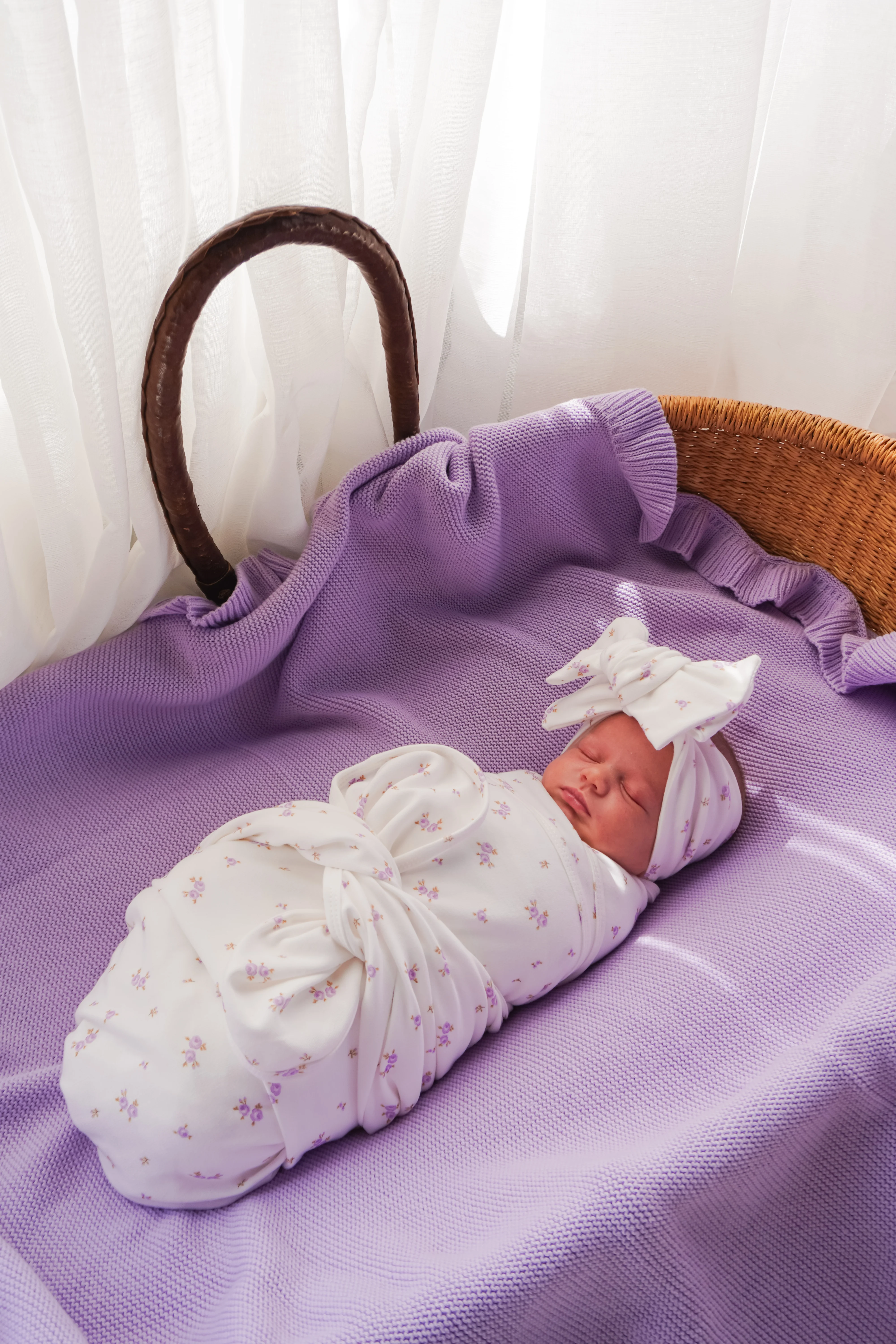 Swaddle Set | Lilac Meadow - Image 5